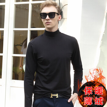 奧德里奇（Aodeliqi） 長(zhǎng)袖 男士T恤 黑色加絨 XL，L，M，XXL，XXXL