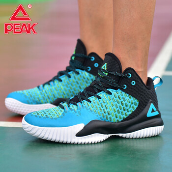 匹克（PEAK）籃球鞋歌駒藍(lán)黑色 42
