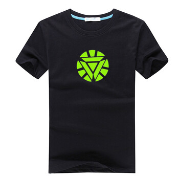 玖禾悠萊 短袖 男士T恤 夜光 鋼鐵俠2 S，XL，L，XXXL，M，加大，XXL