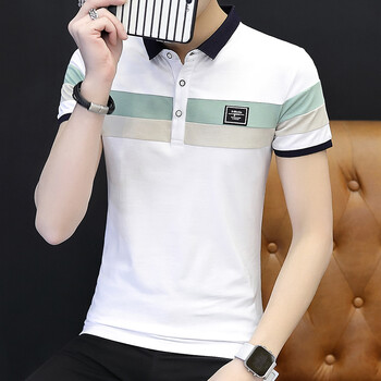 卡仕藍(lán) 短袖 男士T恤 白色 XL，L，M，XXXL，XXL，加大