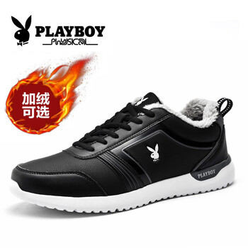 花花公子（PLAYBOY）男士黑色加絨款 41