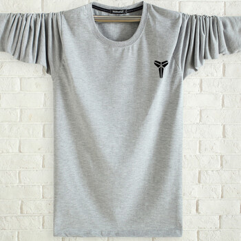 洛凌 長(cháng)袖 男士T恤 灰色小科 加大