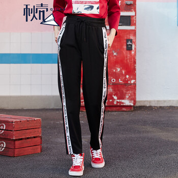 秋殼   女 九分褲 休閑褲