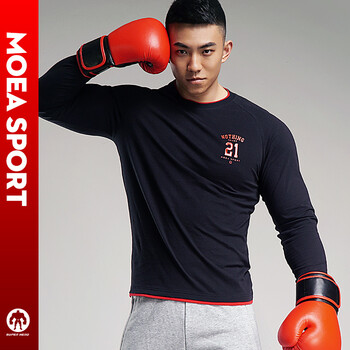 墨立方（MOEA） 長(cháng)袖 男士T恤 黑色 