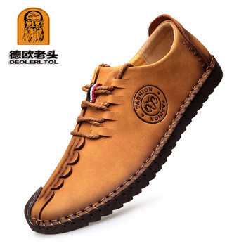 德歐老頭（DEOLERLTOL）男士黃色【系帶四季款】 41