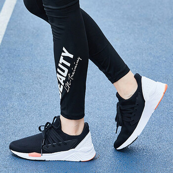 李寧（LI-NING）跑步鞋標(biāo)準(zhǔn)黑熒光柔橙白 35