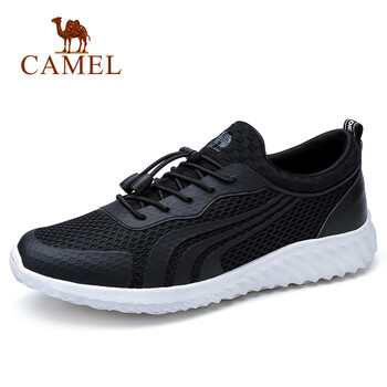 駱駝（CAMEL）男士A812336510 黑/白 41