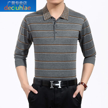 deciuhlae 長(zhǎng)袖 男士T恤 灰色【薄款】 加大