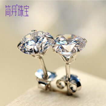 簡丹（JIANDAN）耳釘925銀，銀