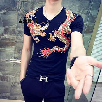 古萊登（GODLIKE） 短袖 男士T恤 D82黑 S，XL，L，M，XXXL，XXL