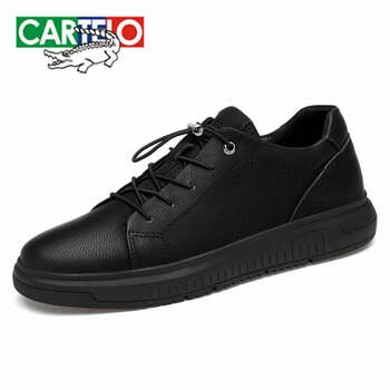 卡帝樂(lè)鱷魚(yú)（CARTELO）男士黑色增高款-皮鞋碼 41