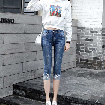 joy of  joy 中腰 鉛筆褲/小腳褲 女 七分褲 牛仔褲