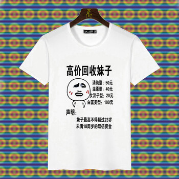 鼎度（DINGDU） 短袖 男士T恤 回收妹子 