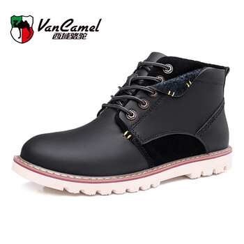 西域駱駝（VANCAMEL）男士黑色加絨 42
