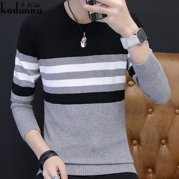 卡敦奴（kadunnu） 長(cháng)袖 男士T恤 灰色 XL，L，加大，XXL，M，XXXL