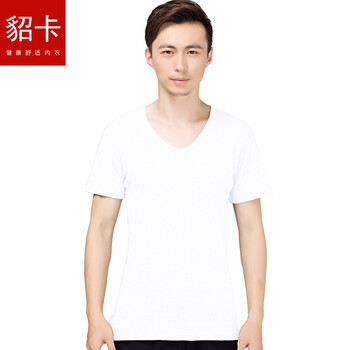 貂卡（DIAOKA） 短袖 男士T恤 白色 XL