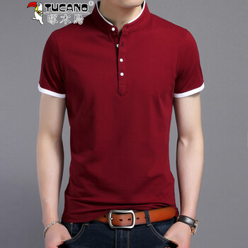 啄木鳥(niǎo)（TUCANO） 短袖 男士T恤 酒紅 XL，L，M，XXXL，XXL