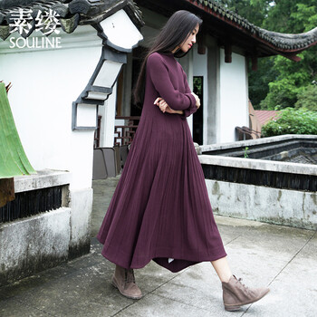 素縷（Souline）  繡花 連衣裙
