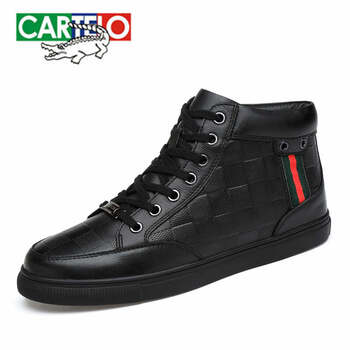 卡帝樂鱷魚（CARTELO）男士黑色加絨款-皮鞋碼 41