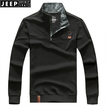 JEEP 長袖 男士T恤 黑色 XL，L，XXL，XXXL，M