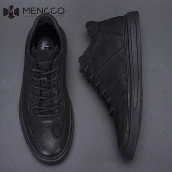 曼克尚品（MENCCO）男士黑色/單鞋 40