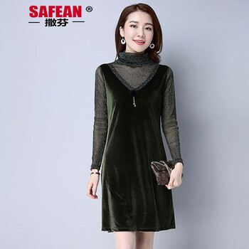 撒芬（sa·fean） 純色  連衣裙