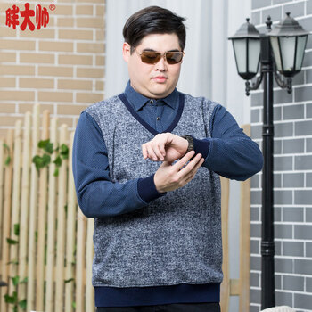 胖大帥 長(zhǎng)袖 男士T恤 F31灰色 