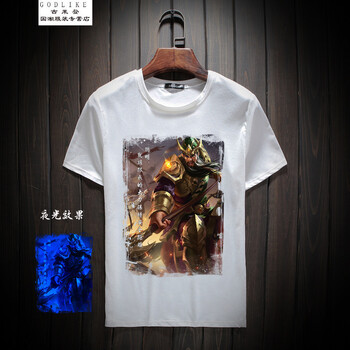 古萊登（GODLIKE） 短袖 男士T恤 關(guān)羽白 