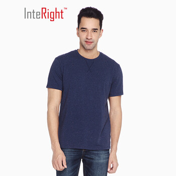 INTERIGHT 短袖 男士T恤 深藍(lán)色 XL，L，XXL，M
