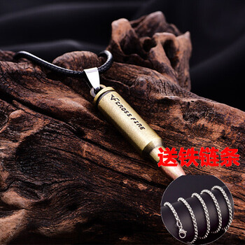 男銀皮吊墜