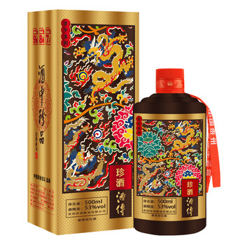 酒傳53度375mL-500mL，500ml 醬香型，醬香