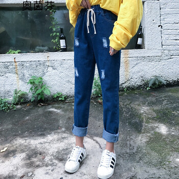 奧茵芬 高腰  女 熱褲 牛仔褲