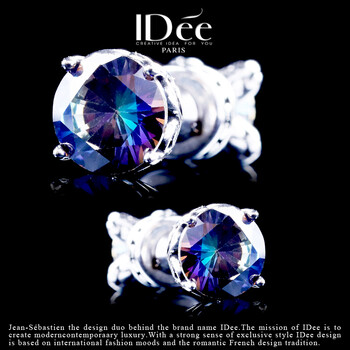IDee  CREATIVE IDER FOR YOU耳釘316鋼，合成水晶