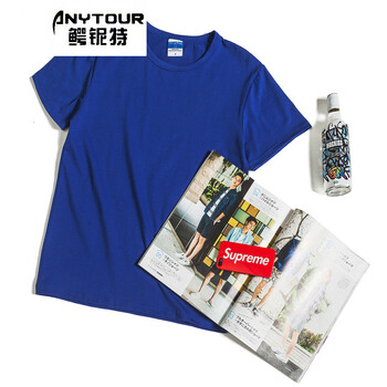 鱷鈮特（ANYTOUR） 短袖 男士T恤 寶藍(lán)色 S，XL，L，M，XXXL，XXL
