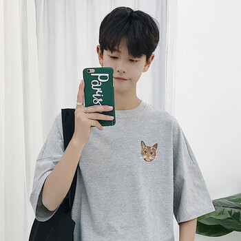 古仕卡特 短袖 男士T恤 灰色 XL，L，M，XXL