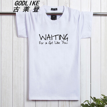 古萊登（GODLIKE） 短袖 男士T恤 短袖哇塞白色 XL，L，XXL，XXXL