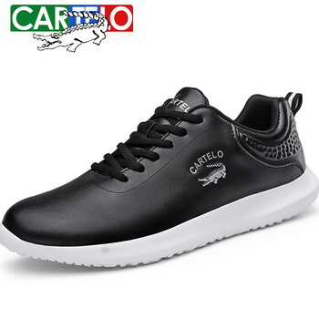 卡帝樂(lè)鱷魚(yú)（CARTELO）男士黑色 41