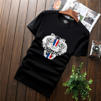 瑾天 短袖 男士T恤 老虎黑 