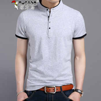 啄木鳥(niǎo)（TUCANO） 短袖 男士T恤 灰色 XL，L，XXXL，XXL，M