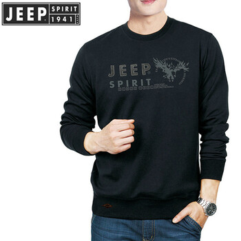 Jeep 長袖 男士T恤 黑色 XL，L，XXL，XXXL，M