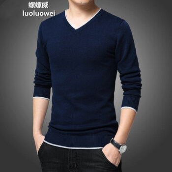 螺螺威（luoluowei） 長袖 男士T恤 9006螺 深藍(lán)色薄款 XL，L，XXXL，XXL，M