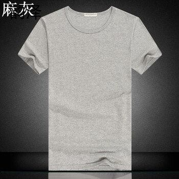 韻澤（YUNZE） 長(zhǎng)袖 男士T恤 短袖--麻灰色 