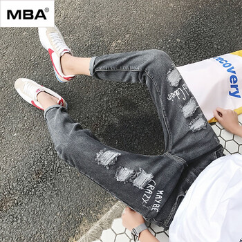MBA 修身褲 原創(chuàng)設(shè)計(jì) 男士牛仔褲