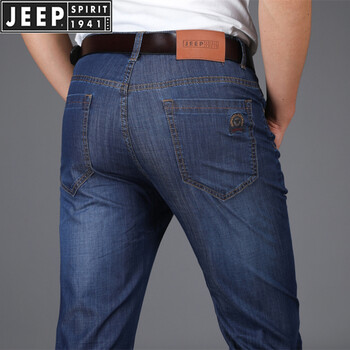 Jeep 直筒褲 基礎大眾 男士牛仔褲