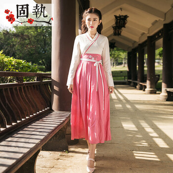 固執（OBSTINATE）  繡花，拼接，綁帶 連衣裙