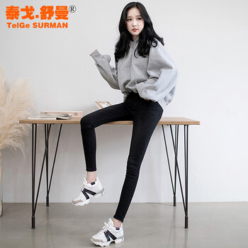 泰戈·舒曼（TELGE SURMAN） 高腰 鉛筆褲/小腳褲 女 長(zhǎng)褲 牛仔褲