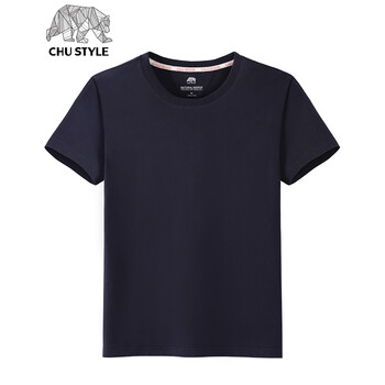 初己（CHUJI） 短袖 男士T恤 藏青色(空白) XL，L，M，XXL