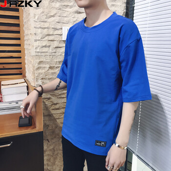 Jazky 短袖 男士T恤 藍(lán)色 XL，L，XXXL，XXL，M