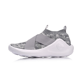 李寧（LI-NING）籃球鞋凝雪灰/鐵青灰/標準白 