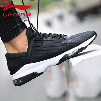 李寧（LI-NING）跑步鞋新基礎(chǔ)黑/檀黑色/基礎(chǔ)白 42